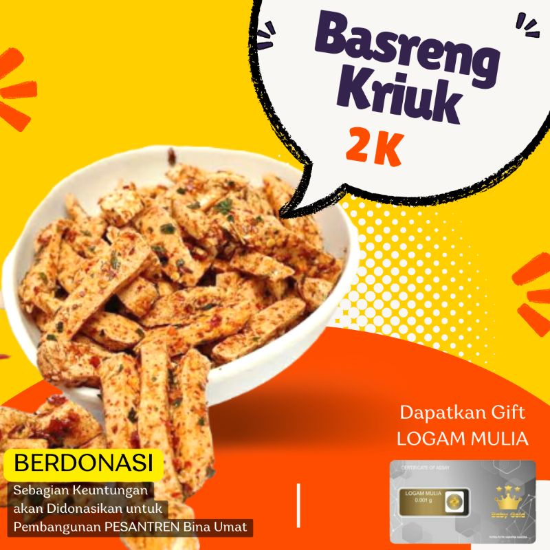 

Basreng Stik Pedas Daun Jeruk Kriuk Cemilan Camilan Pedas