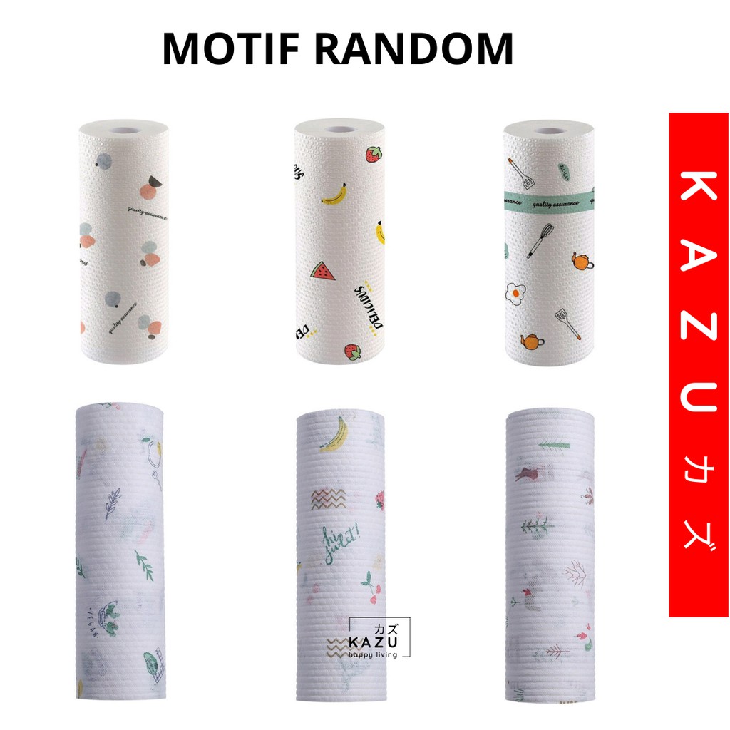 KAZU KHL194 Tissue Lap Dapur Motif Dicuci Pakai Ulang Menyerap Minyak