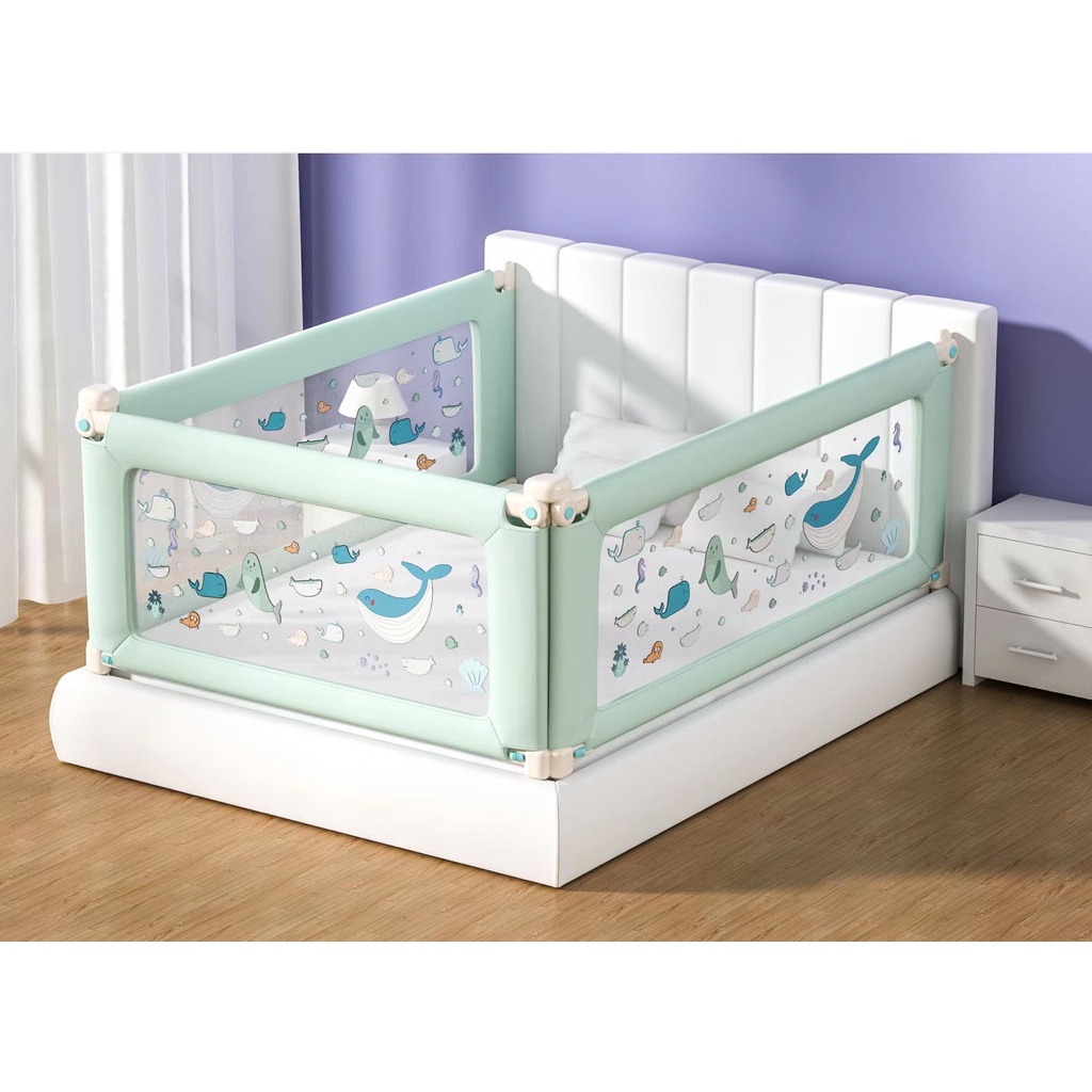 Pagar Bayi Anak Pengaman Pembatas Kasur Tempat Tidur Ranjang Bayi Safety Fence Baby Bed Guard Rail