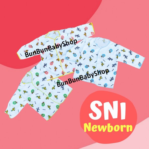 SNI Baju Bayi Atasan Panjang Perlengkapan Baby Baru Lahir New Born Cowok Cewek Laki Perempuan Pakaia