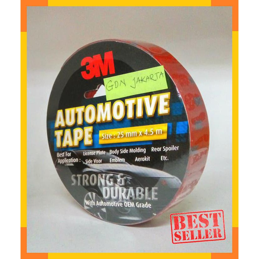 3M Automotive Double Tape - Double Tape Mobil - Ukuran 24 mm x 4.5 M