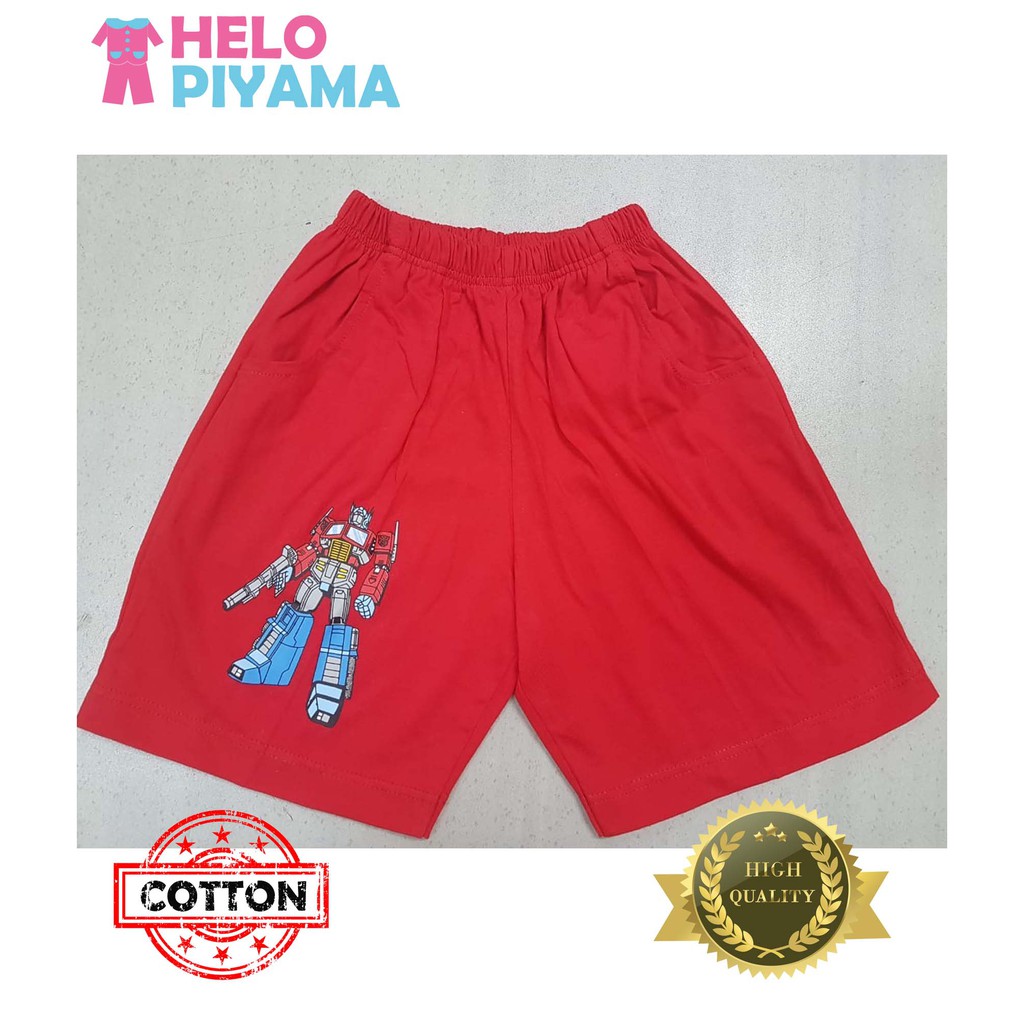 Helo Piyama - Celana Pendek / Hot Pants Anak Cowok Aneka Karakter