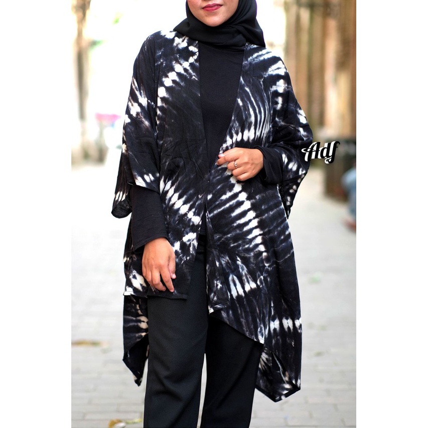 OUTER SHIBORI CARDIGAN BATIK ABSTRAK