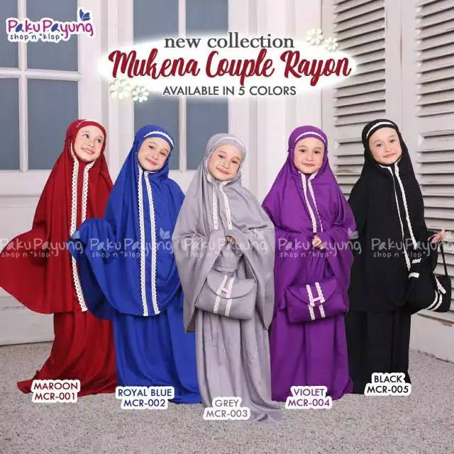 Size M Mukena Couple Rayon Pakupayung