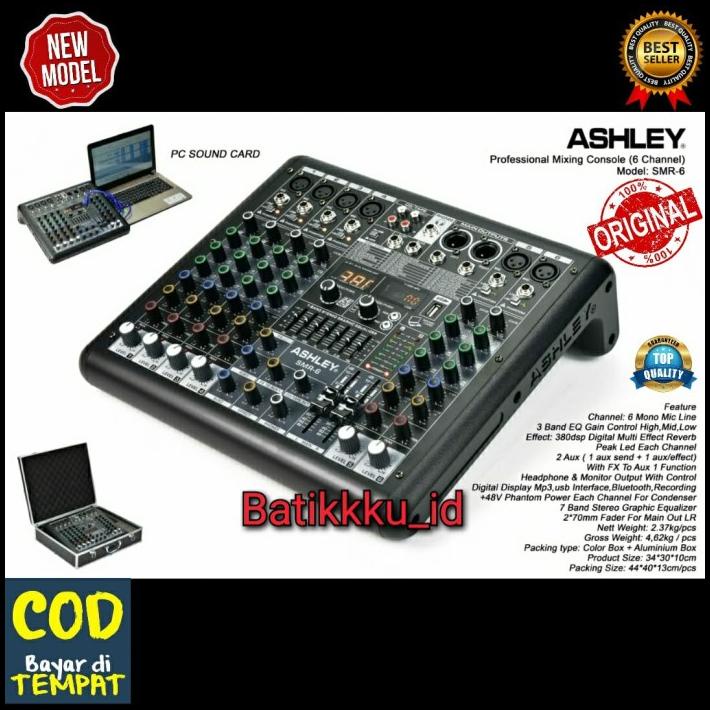 Mixer Audio Ashley Smr6 / Smr 6 6Ch Original Ashley Free Koper