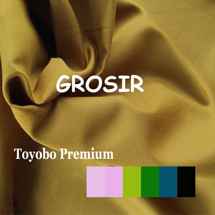 Kain Katun Premium Toyobo - Per Yards - GROSIR (Minimal 1 Roll)
