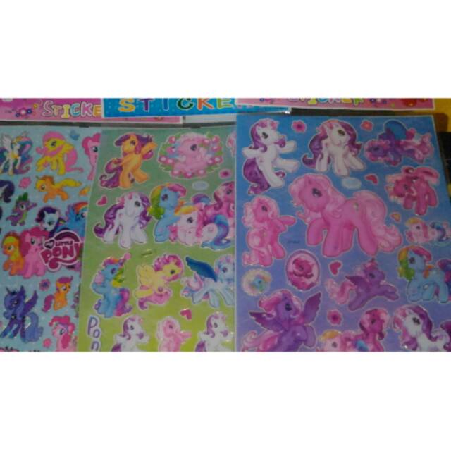 

Stiker little pony lucu karakter buat hadiah nak
