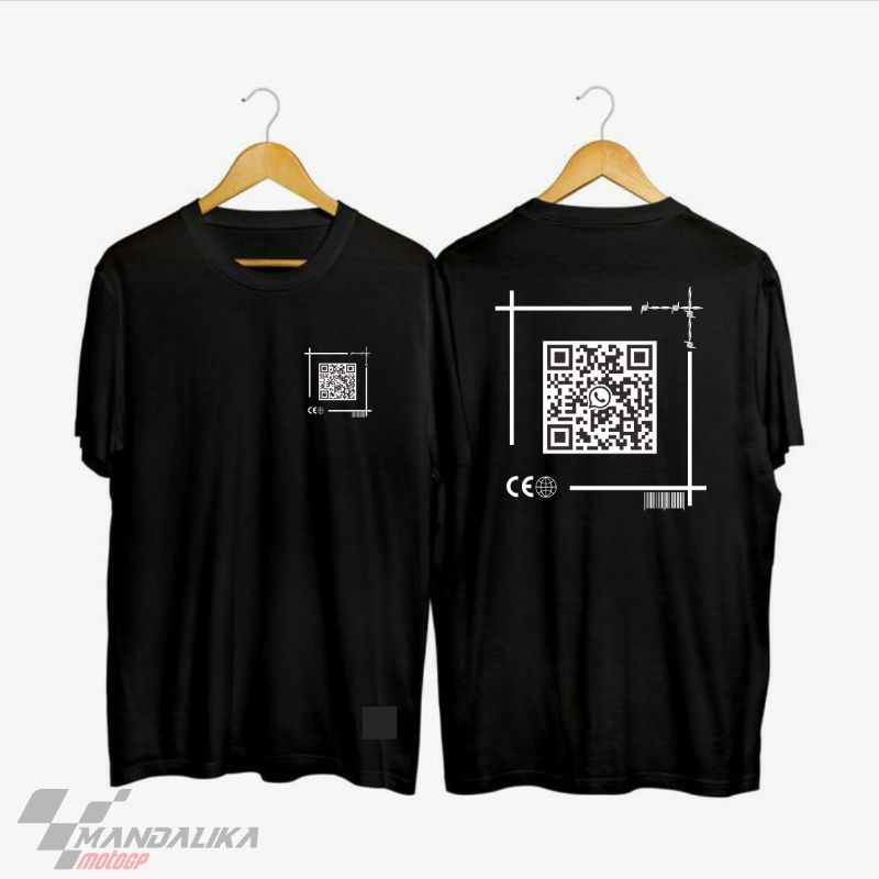 kaos custom barcode whatsapp wa w a ig instagram web qr kode code