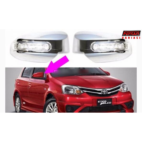 cover mirror LED / spion mobil suzuki etios chrome ferrari variasi