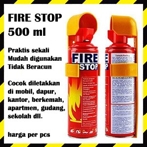 FIRE STOP EXTINGUISHER APAR MINI SPRAY RACUN ALAT PEMADAM API KEBAKARAN RINGAN PORTABLE MOBIL PROMO BRAKET FIRESTOP