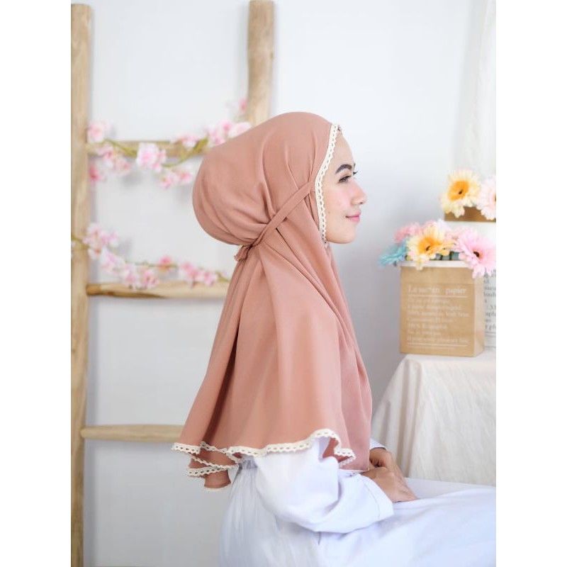 Jilbab Instant Mariyam Diamond Bergo Maryam Renda Double/BERGO MARYAM RENDA/MARYAM RENDA