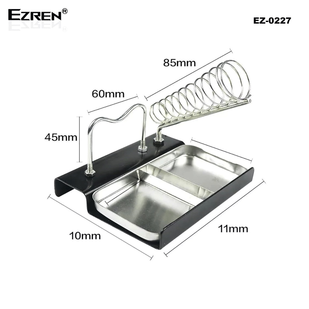 Ezren EZ-0227 Stand Solder Persegi Besi Dudukan Solder &amp; Dudukan Timah