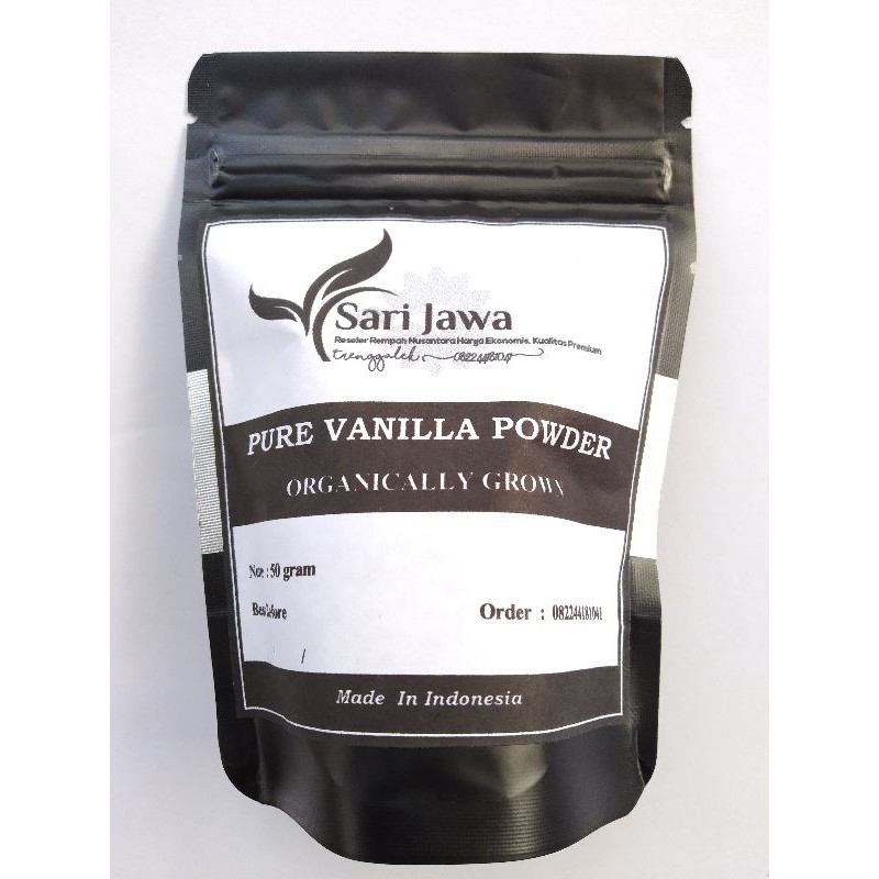 

vanilla powder organik 50 gr /bubuk vanilla murni
