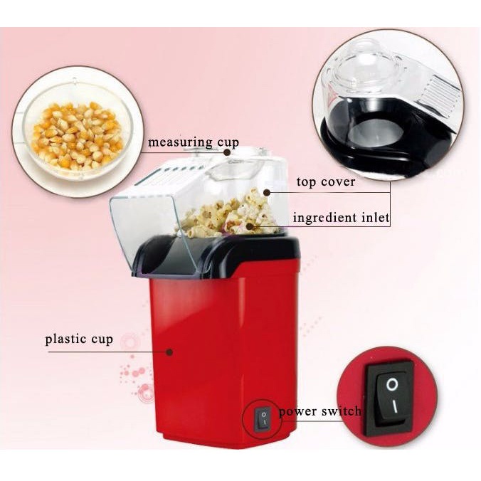 MESIN ELEKTRIK PEMBUAT JAGUNG POPCORN 1200W ELECTRIC POPCORN MAKER