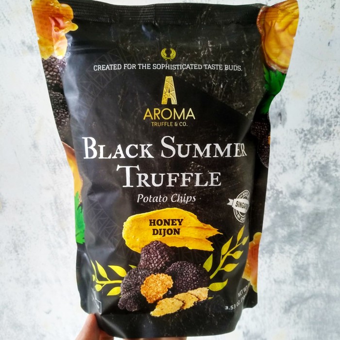 

AROMA Black Summer Truffle Potato Chips Honey Dijon 100 Gram Singapore
