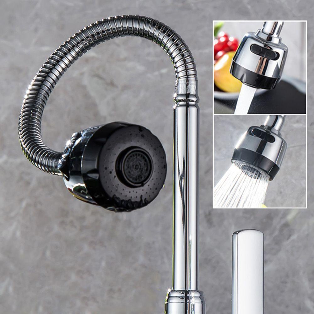 Lanfy Kran Wastafel Spout 360derajat Adjustable Dapur Kamar Mandi Pengganti Hemat Nozzle Single Handle Faucet Hose