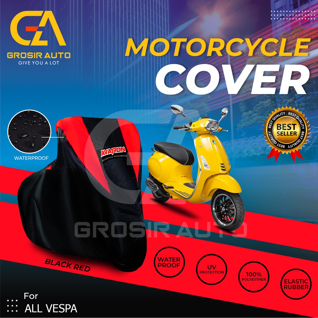 Sarung Motor AVARON VESPA Penutup Pelindung Body Cover Motor Warna Anti Air Merk Avaron