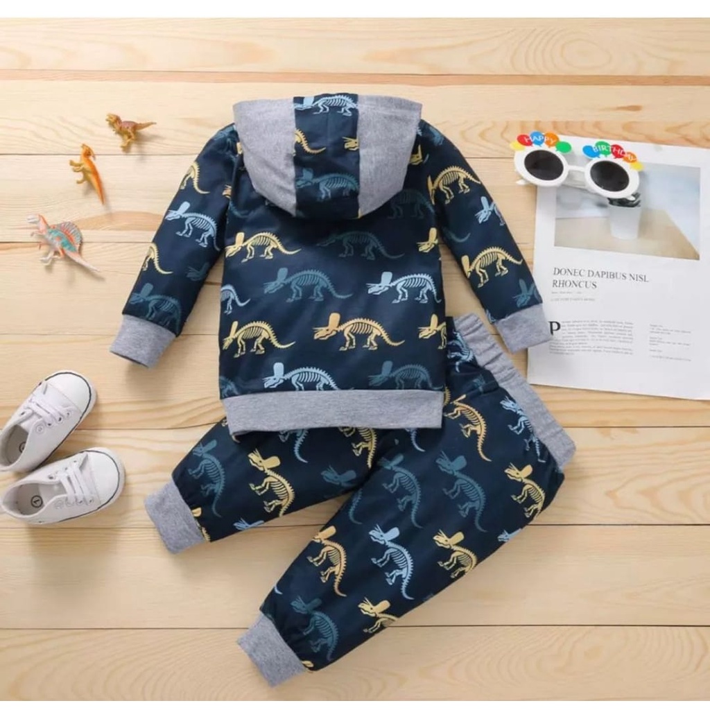 SETELAN ANAK SWEATER ANAK HOODIE ANAK UMUR 1-5 TAHUN HOODIE DINO RAWR BOY HOODIE ANAK LAKI LAKI BAJU ANAK LAKI  PAKAIAN ANAK TERMURAH BAJU ANAK TER LARIS JAKET ANAK /ATASAN ANAK TER MURAH HARGA GROSIR