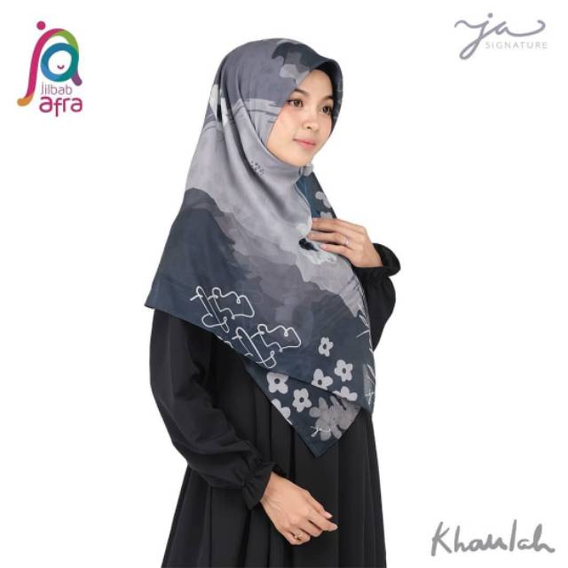 Hijab voal premium - printing - kerudung segi empat - jilbab Afra signature - daily hijab - scraf