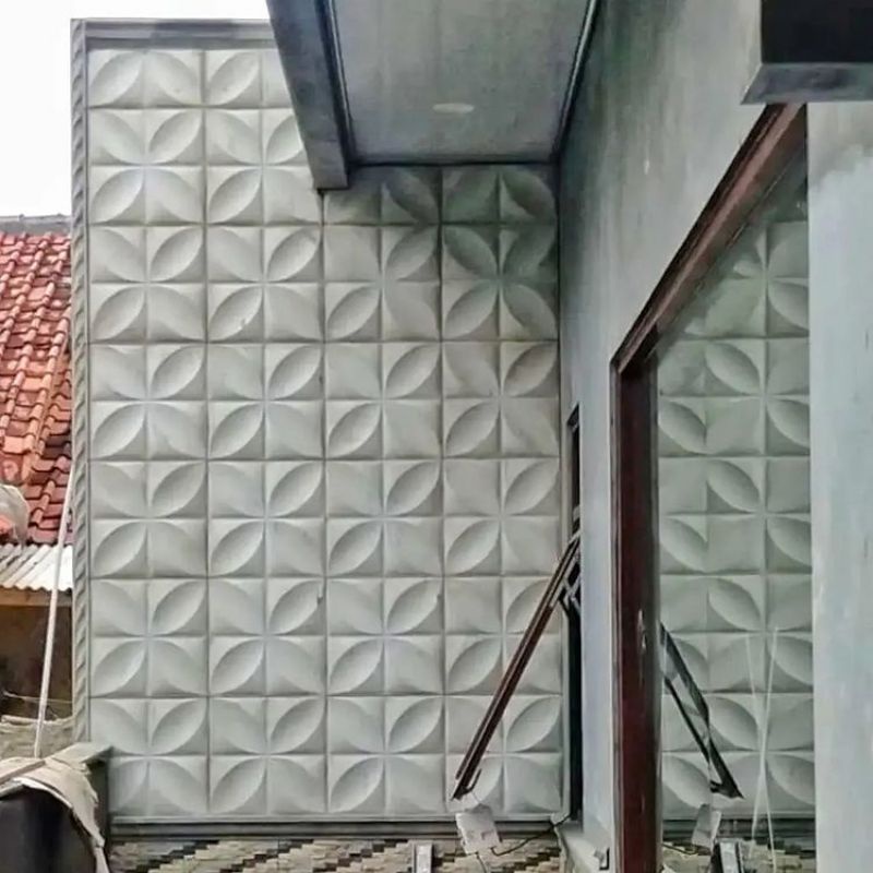 Wall Panel Beton Bata Tempel Wall Panel 3D Ukuran 50x50 cm