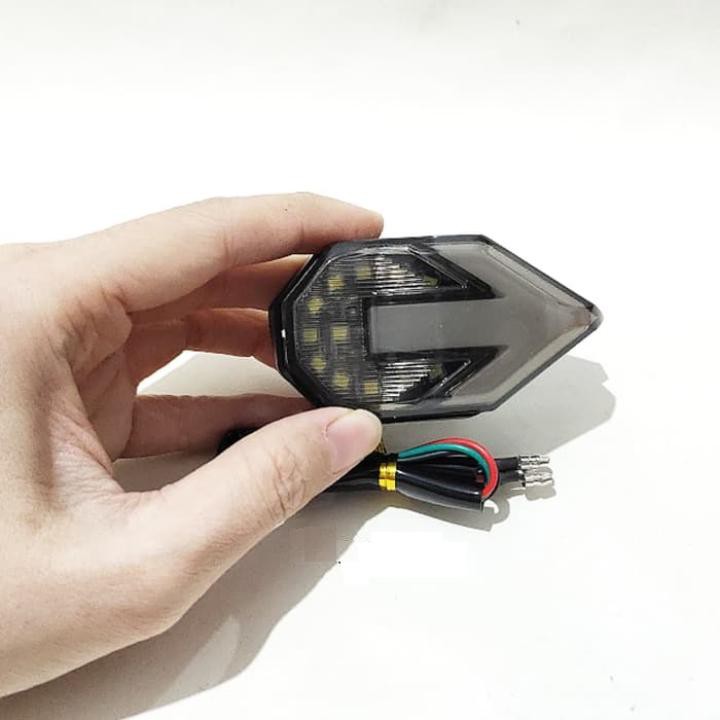 Lampu Sen Tempel Fairing Depan 2 Warna Panah Sein LED 2 in 1 Senja New CBR R25 GSX Ninja Universal