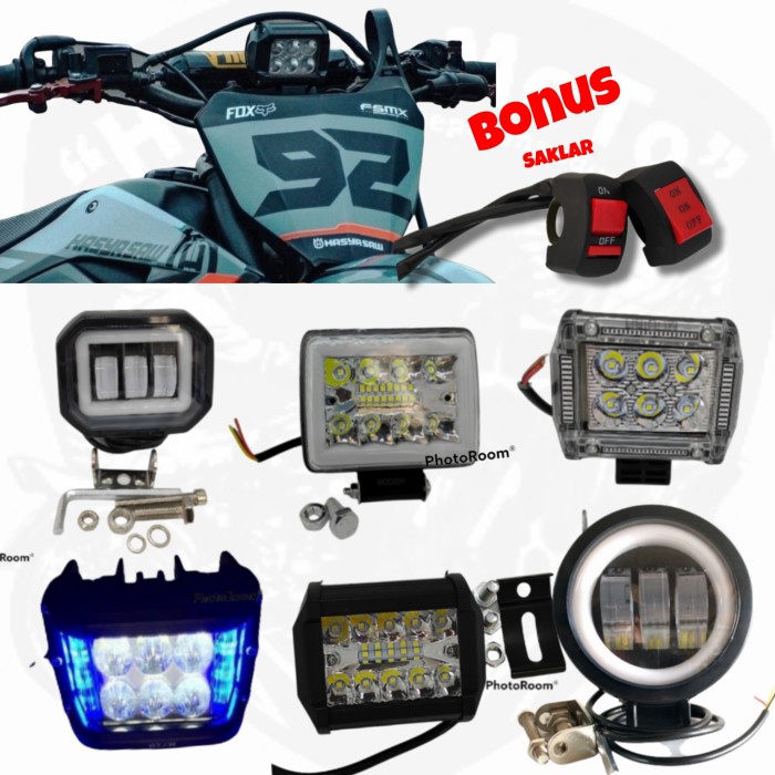 HEADLAMP SUPERMOTO LAMPU LED CRF KLX VIAR KTM PNP LAMPU PAPAN NOMER LAMPU DEPAN CRF LAMPU DEPAN KLX 