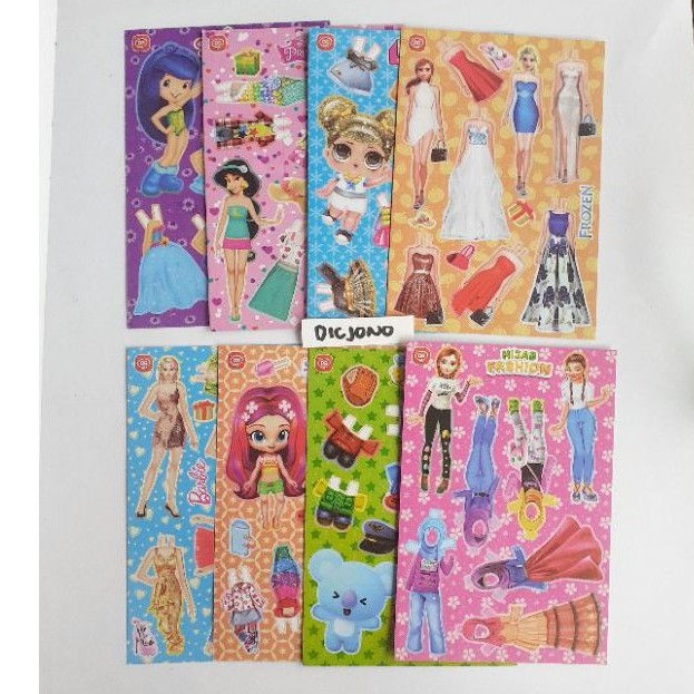 Boneka Kertas ( Bk ) Bongkar Pasang ( BP) / Mainan Jadul / Dress Up