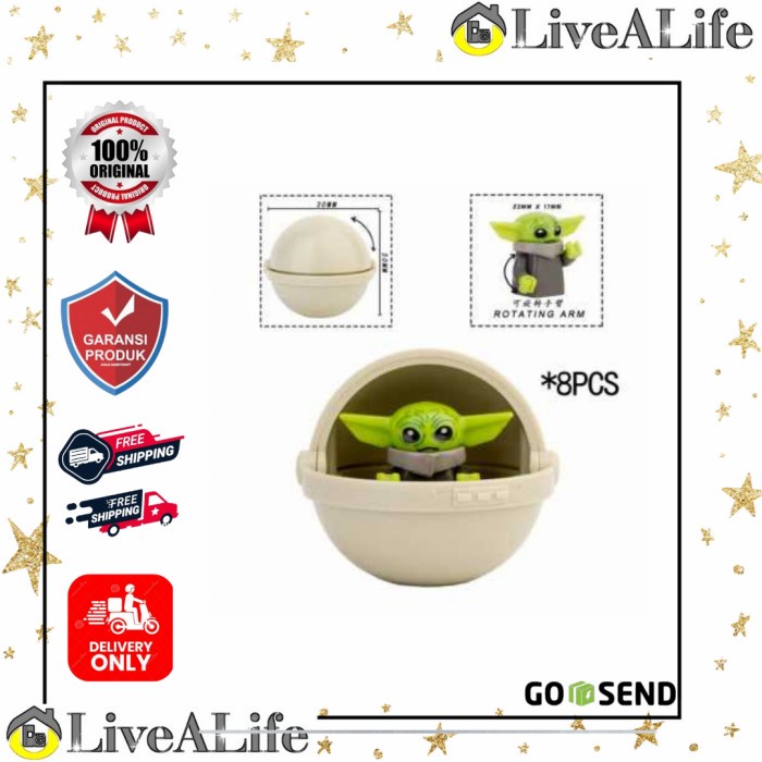 Mainan Anak Building Block Captain Baby Yoda Toy