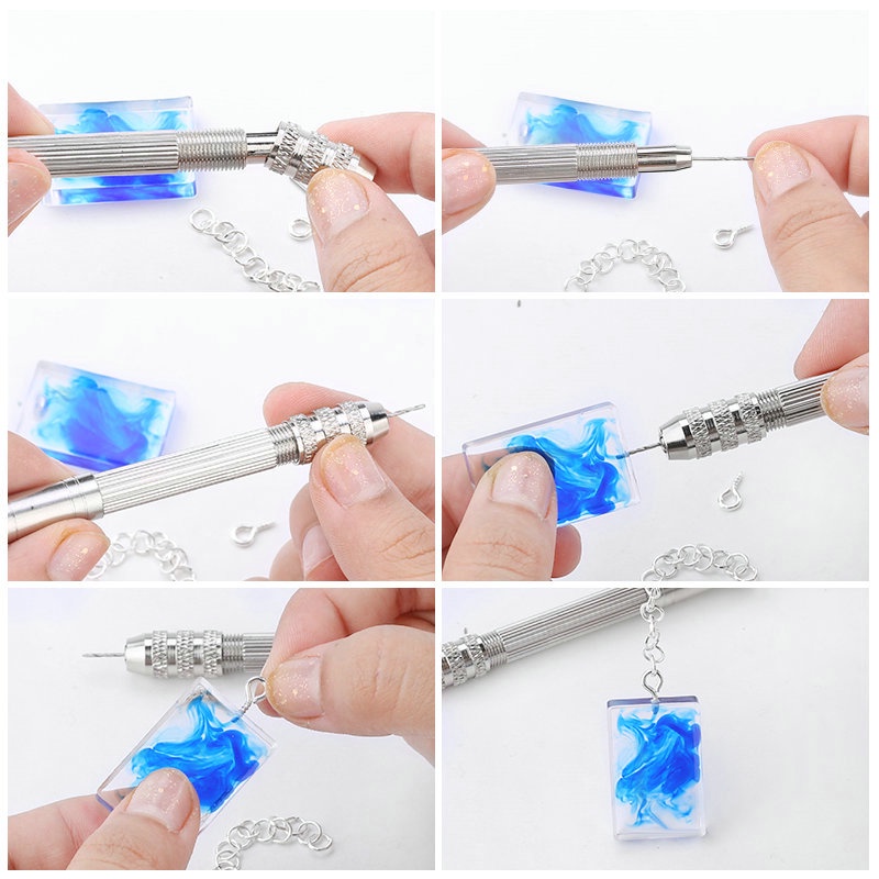 Vise bor tangan untuk Epoxy Resin Jewelry Making DIY