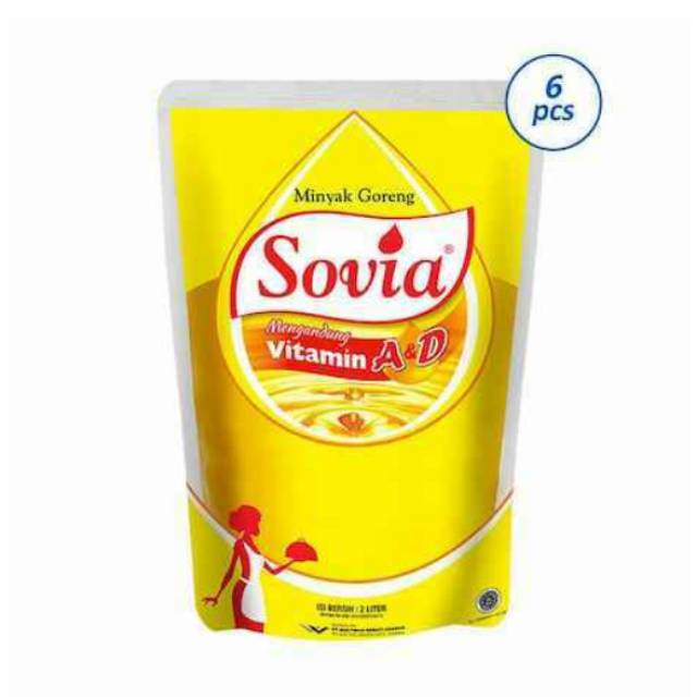 

Minyak goreng Sovia 2 L exp.2026 (Instan/Car/Cargo)
