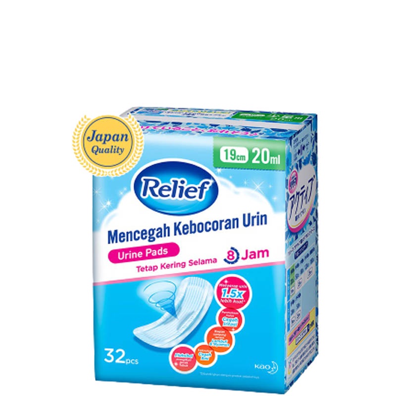 RELIEF Urine Pads 19 cm - 32 Pads