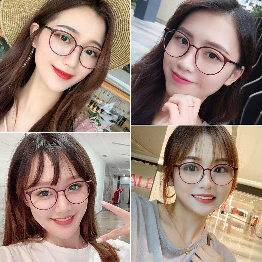 CHOOKYY Kacamata Miopia Anti-Letih Wanita Fashion Perlindungan Radiasi Optik Spectacles Eyewear