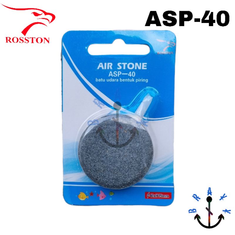 Air Stone Batu Aerasi Aerator Bulat Pipih 4 cm ASP 40