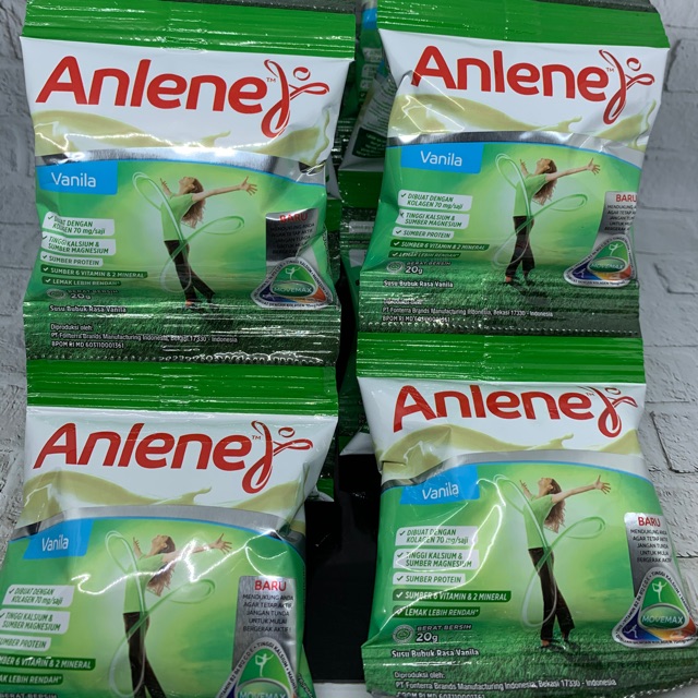 

Susu Bubuk ANLENE VANILA RENCENG 10pcs@20gr PROMO MURAH.