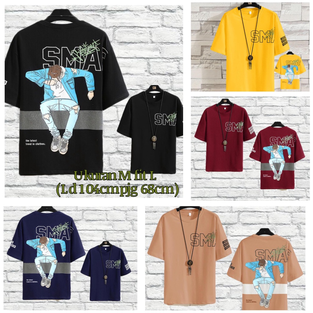 MUKZHOP - BAJU OBLONG SMAN / atasan lengan pendek / baju pria kece / distro / fashion cowo / terbaru / terlaris