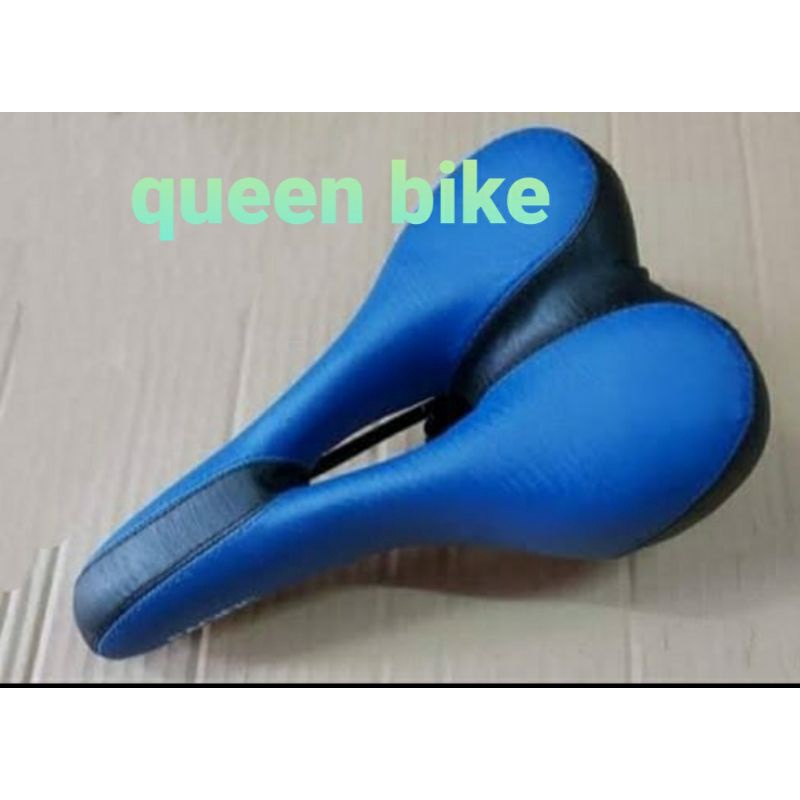 sadel jok dudukan depan sepeda MTB federal gunung fixie roadbike model lubang warna pacific