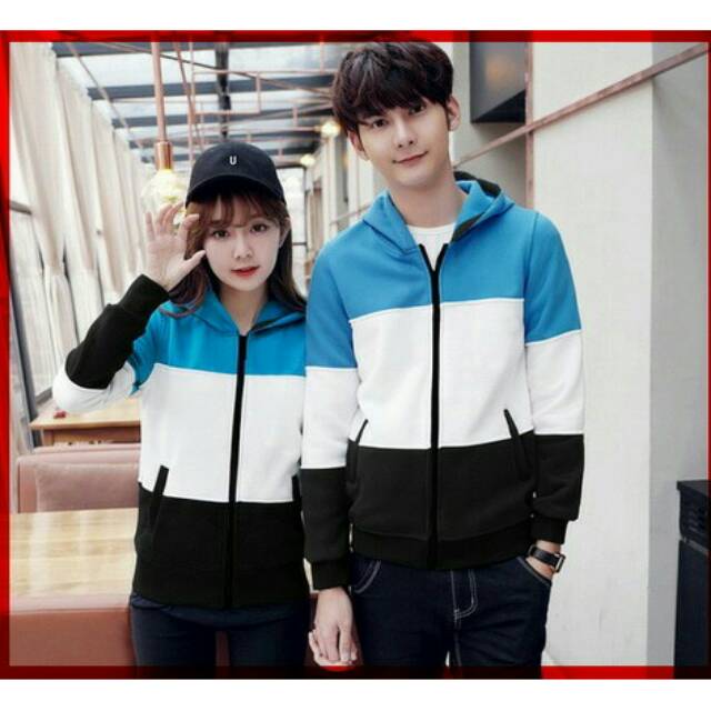 Jaket couple baju couple jaket pasangan baju pasangan /couple jaket Estonia JR
