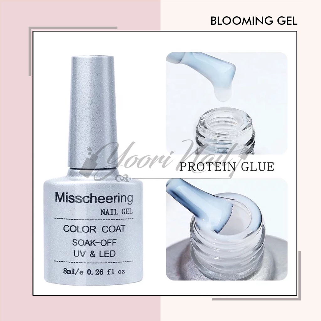 Blooming gel bloom misscheering  kutek gel blossom ombre gel  water gel nail art