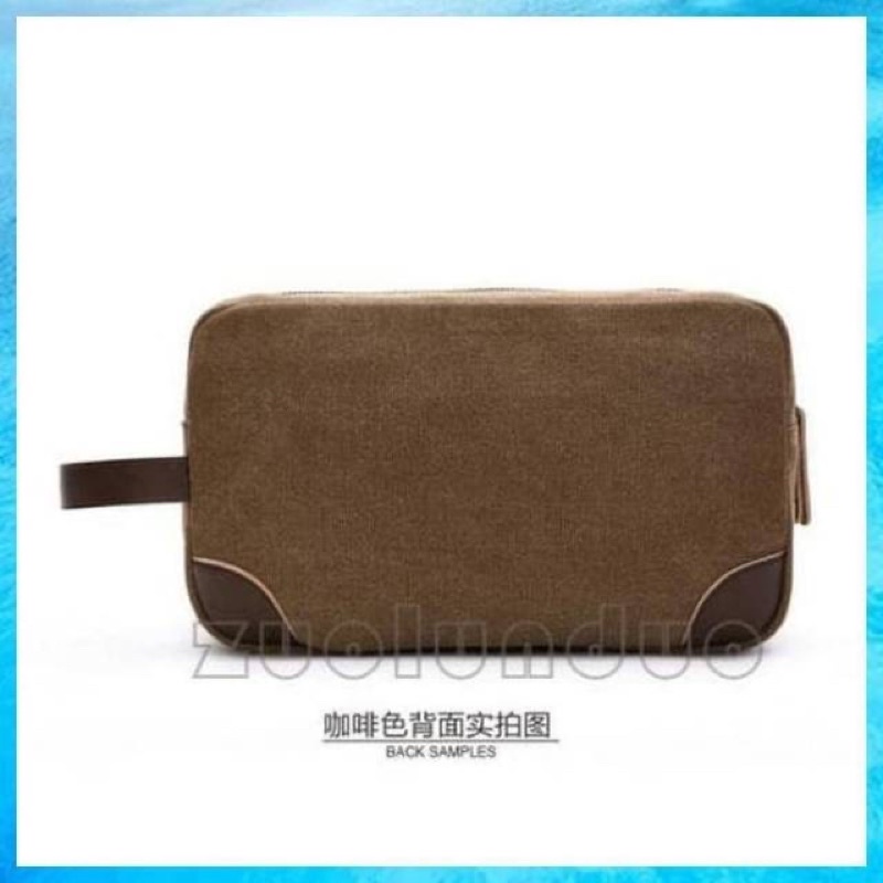 Handbag clutch tas kanvas mugu original legums tas tangan pria_wanita