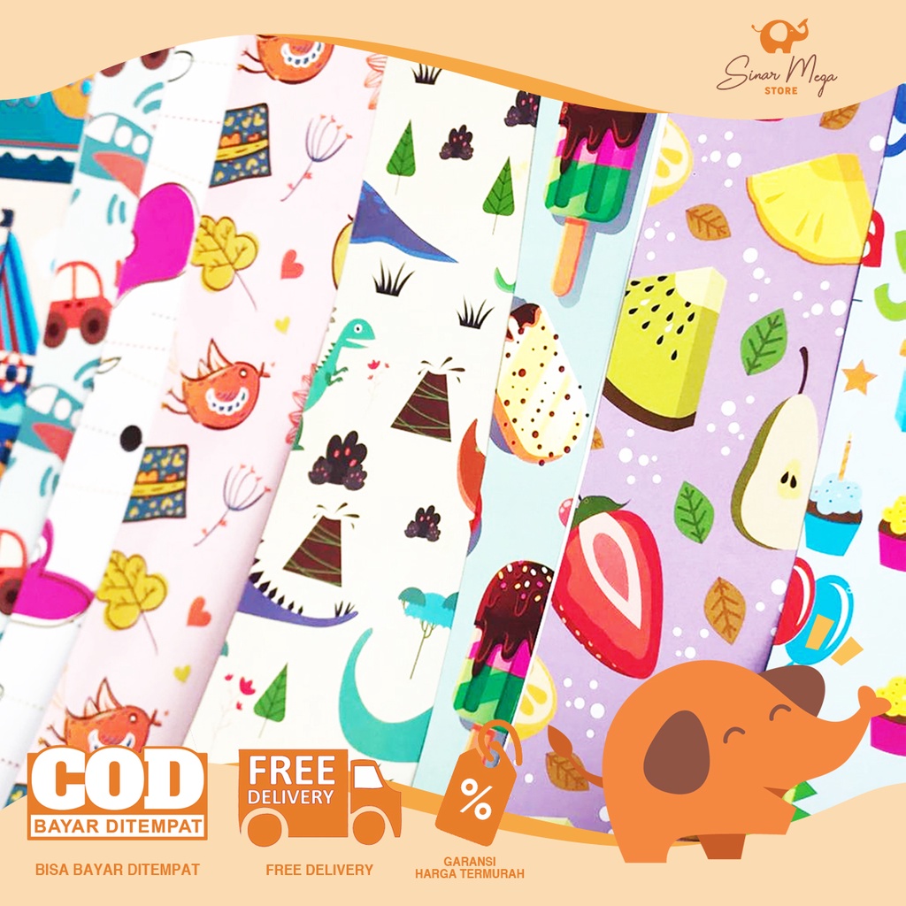 

SIDU Kertas Kado Motif Fancy / Kertas Kado Motif Gambar Lucu Unik Murah