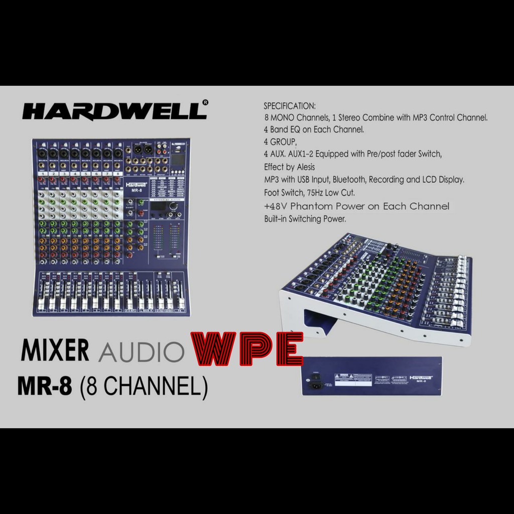 Mixer Audio Hardwell MR 8 MR8 ORIGINAL