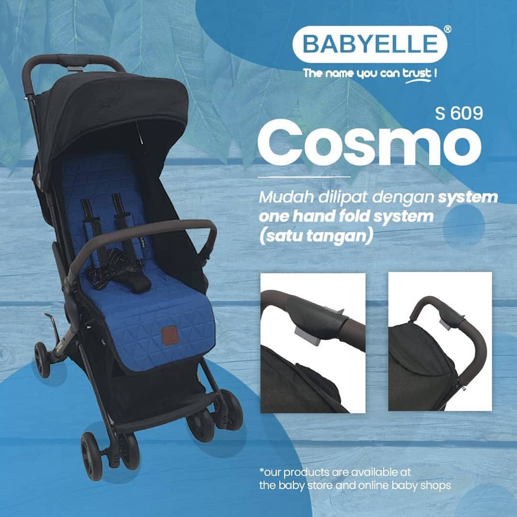 stroller babyelle cosmo s 609 kereta dorong bayi cabin size ringan