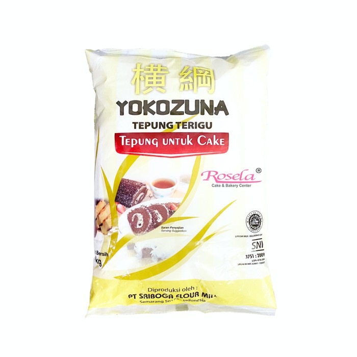 

SRIBOGA YOKOZUNA Tepung Terigu Super Premium 1 Kg / Tepung Terigu Cake