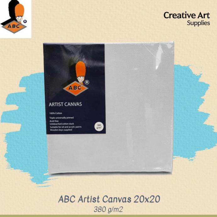 

Kanvas lukis anak ABC Canvas Artist 20x20 100% Cotton