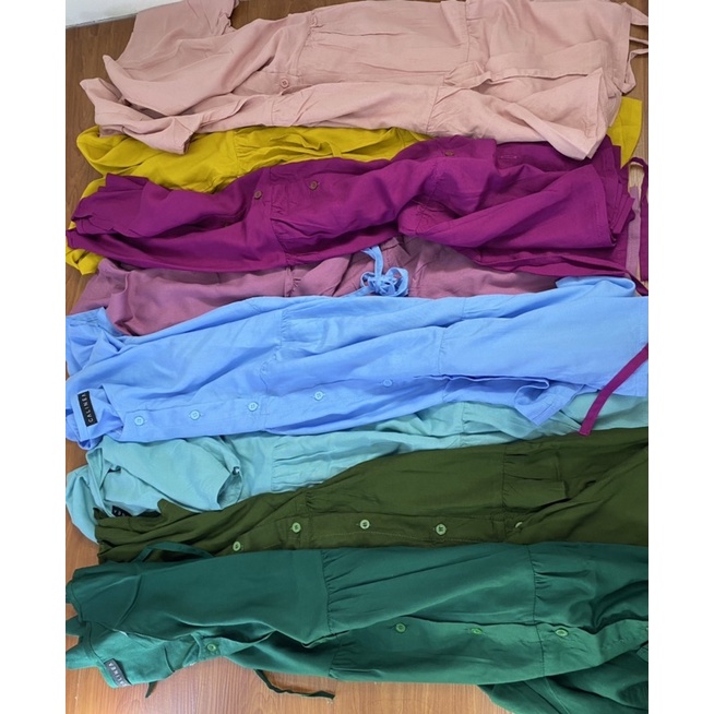 DRESS REMPEL KANCING DRESS REMPEL KEKINIAN FULL TALI DASTER KEKINIA BAHAN RAYON PREMIUM