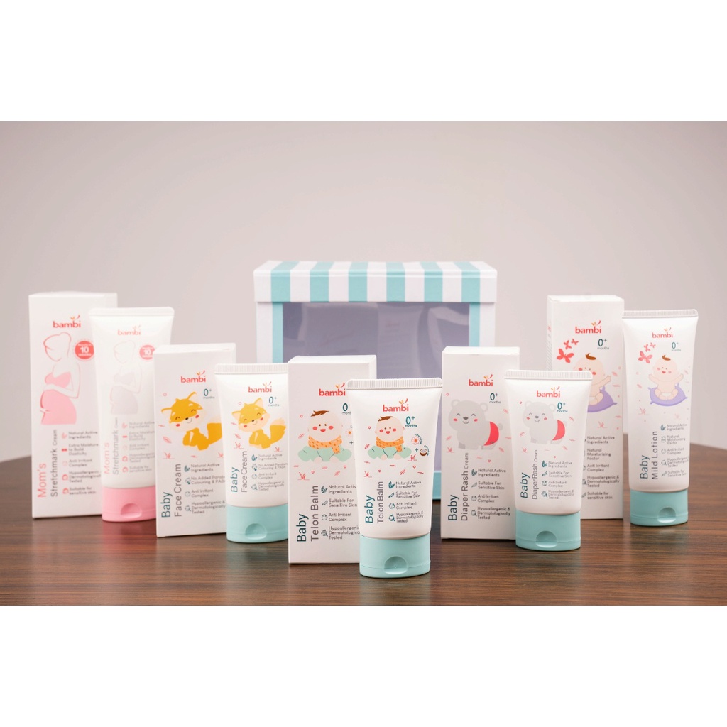 Bambi Perlengkapan Mandi Bayi/  Baby hair and body - milk bath - shampoo - lotion - oil