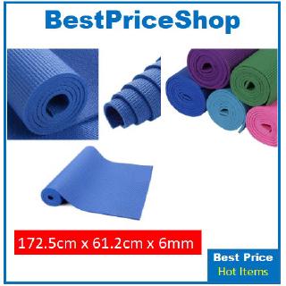 Y002 Matras Yoga 6mm Bahan Pvc Anti Slip Tahan Air Warna Ganda Dengan