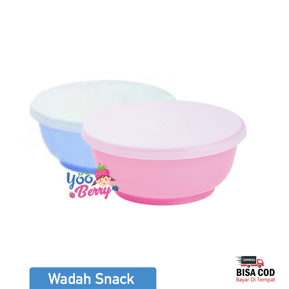 Ninio Snack Cup Wadah Cemilan Bayi Bowl With Lid Berry Mart