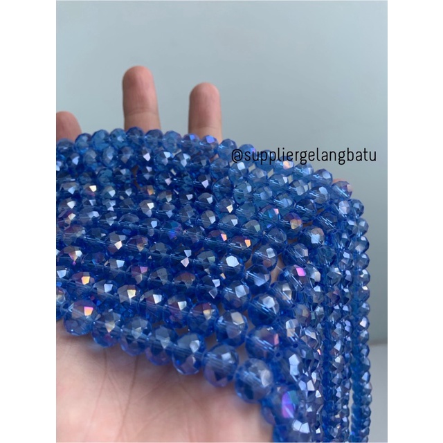 Crystal Ceko 10mm BIRU UNGU KUARSA kuarsa kristal blue purple quartz