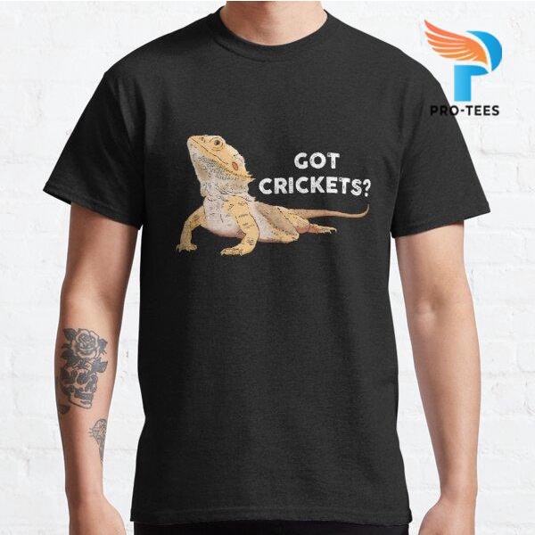 Kaos Baju Funny Bearded Dragon, Got Crickets?, Bearded Dragon Lover #250